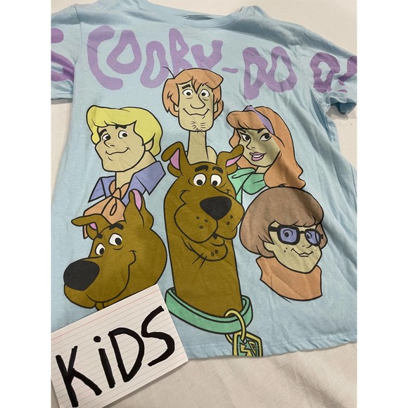 Scooby Doo kids Shirt Print Skimmer Short Sleeve T-Shirt Large - Picture 5 of 7